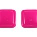 Vintage NEON Hot Pink Earrings Nu Rave Hipster Jewelry Square Shape