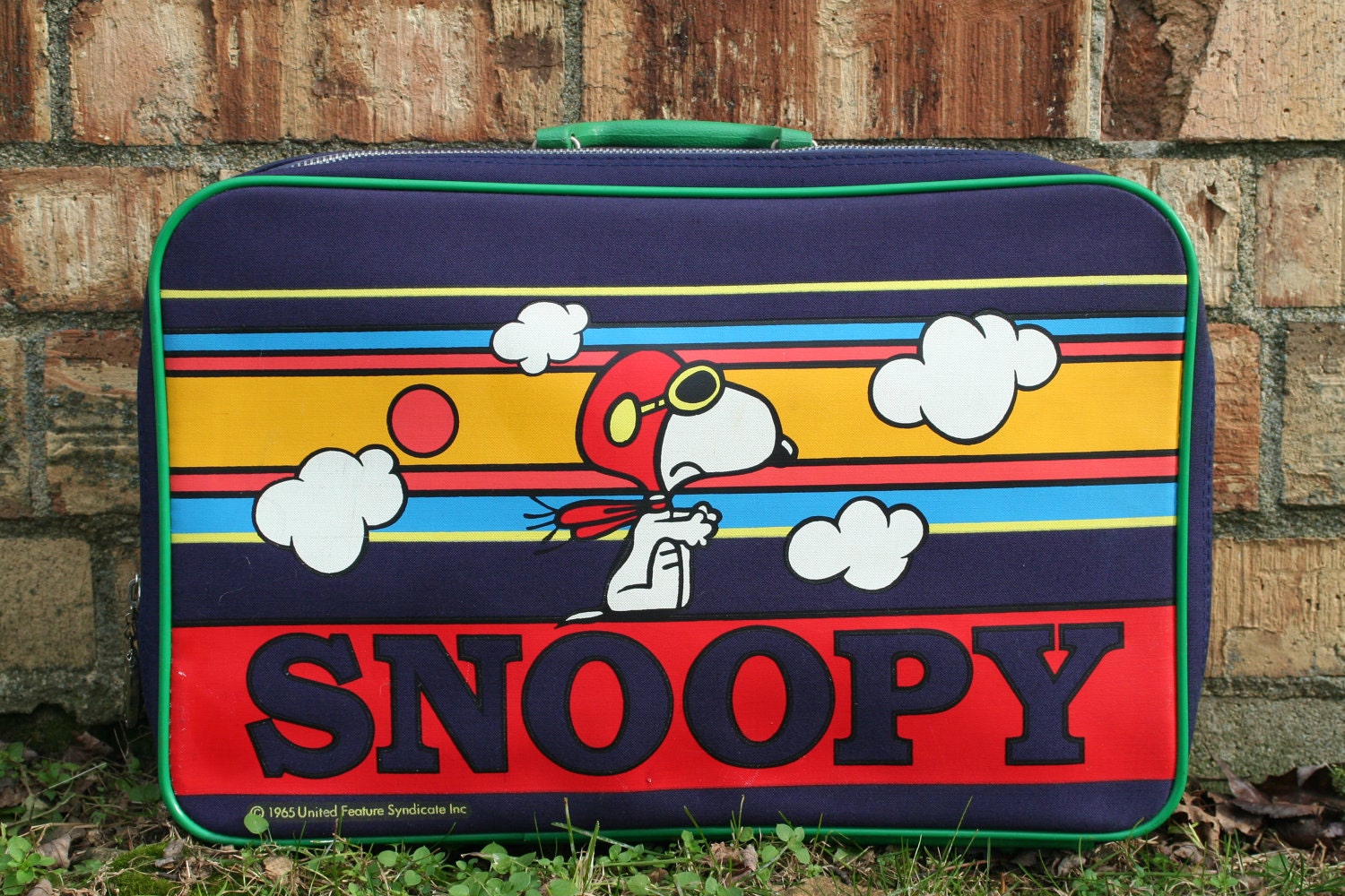 1960's Vintage Snoopy Peanuts Suitcase