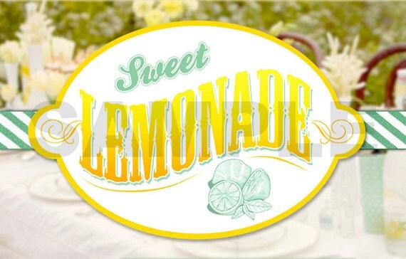 items similar to diy printable lemonade dispenser sign label on etsy