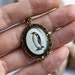 Hand painted necklace - Original Watercolor pendant - penguin - art