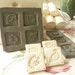 Clay Indian Block Paisley Design Stamp Set of Four Different Bisque Clay Stamp for Ceramic Decoration and Texture Pottery Clay