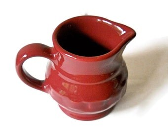 Vintage Longaberger Pottery Paprika Creamer 1989