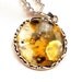 Yellow Grey Crayon Necklace Upcycled Melted Crayon Art