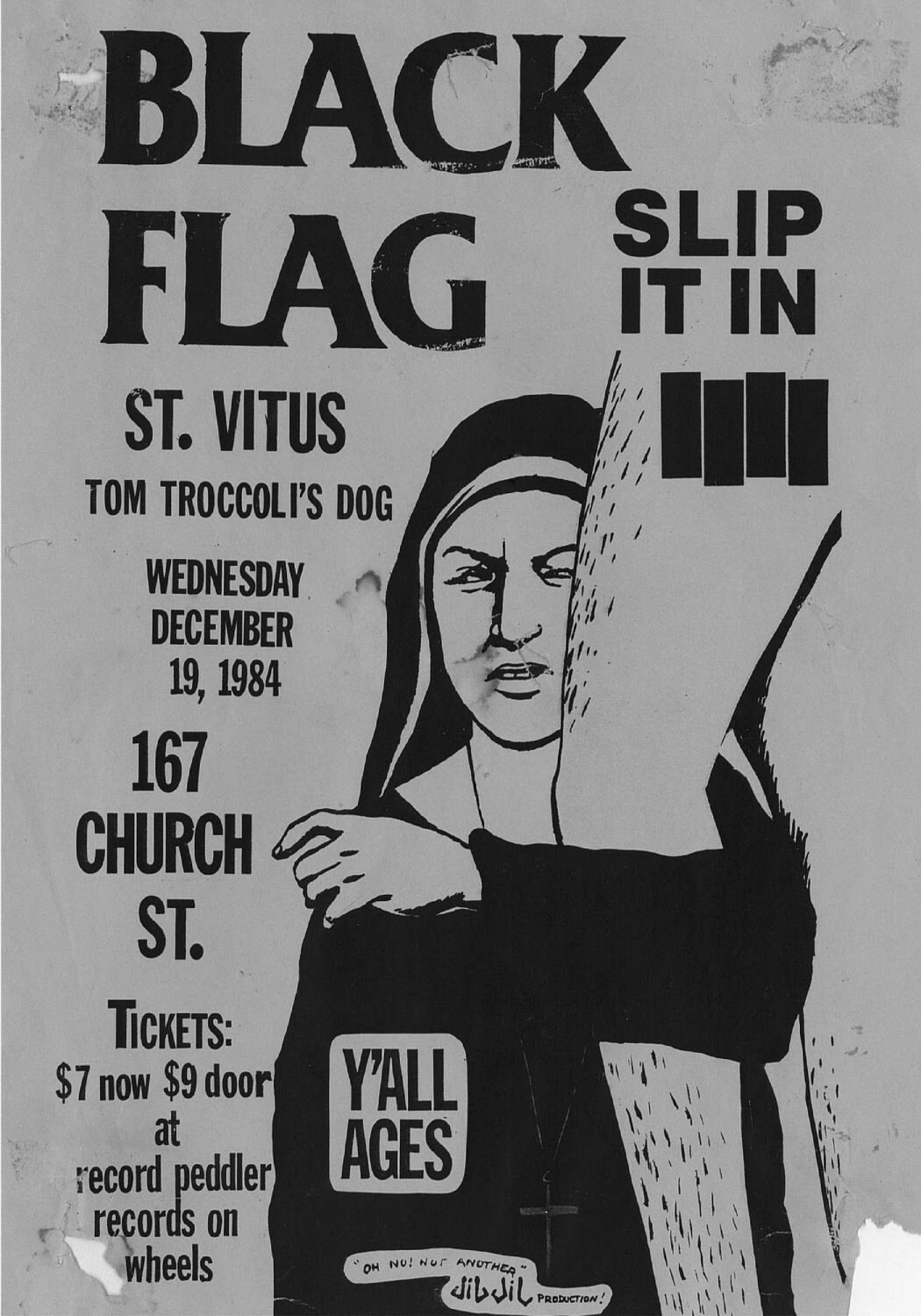 Black Flag Slip it in 2 punk poster