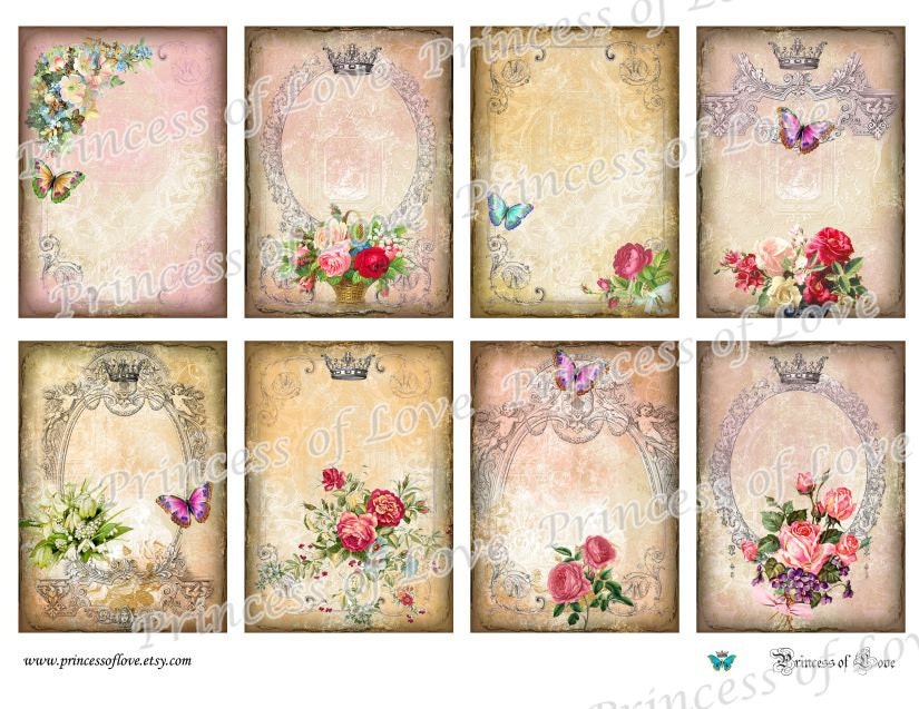 Background paper Antique Victorian Digital by PRINCESSofLOVE