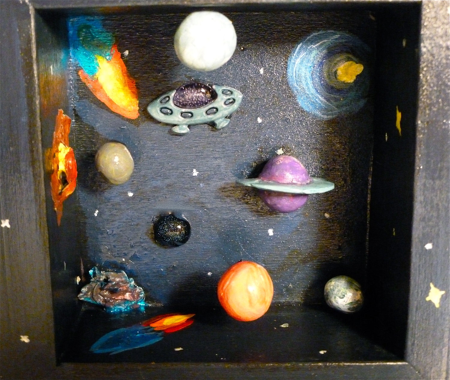 The Great Abyss space diorama/ shadow box by TinyMatter on Etsy