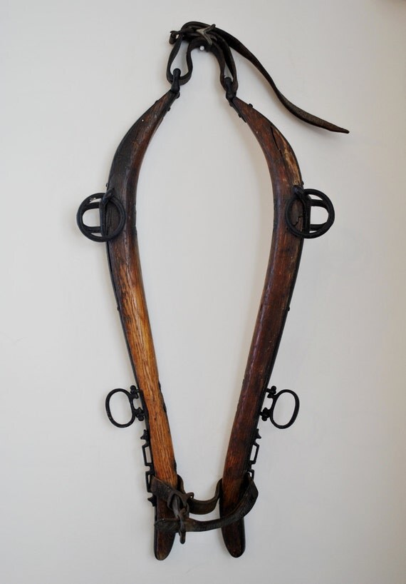 Horse Country Western Primitive Home Decor Hames Harness