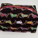 Small Zippered Project Bag - Dachshunds in Sweaters