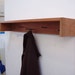Rustic Industrial Shabby Chic Coat Rack with Vintage Door Hinge Pin Hooks. Free Shipping.