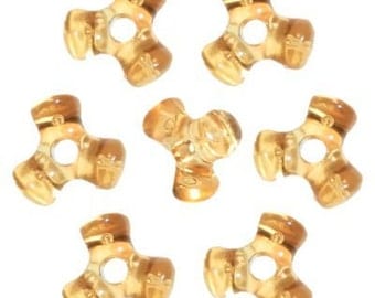 1,000 Acid Yellow Tri-Shaped Beads