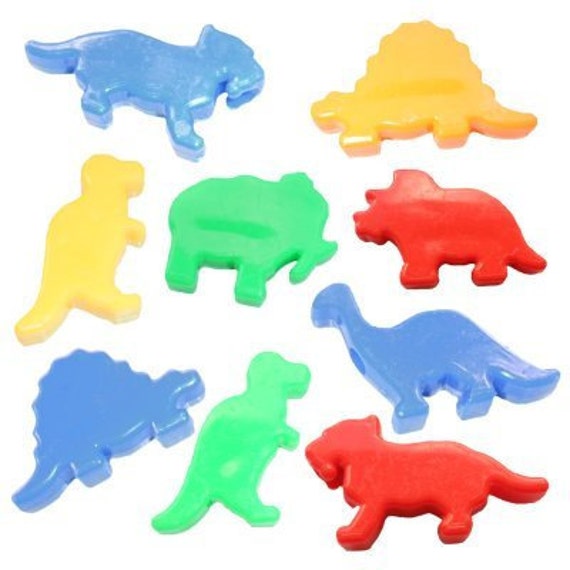 50 Dinosaur Beads Assorted Styles and Colors