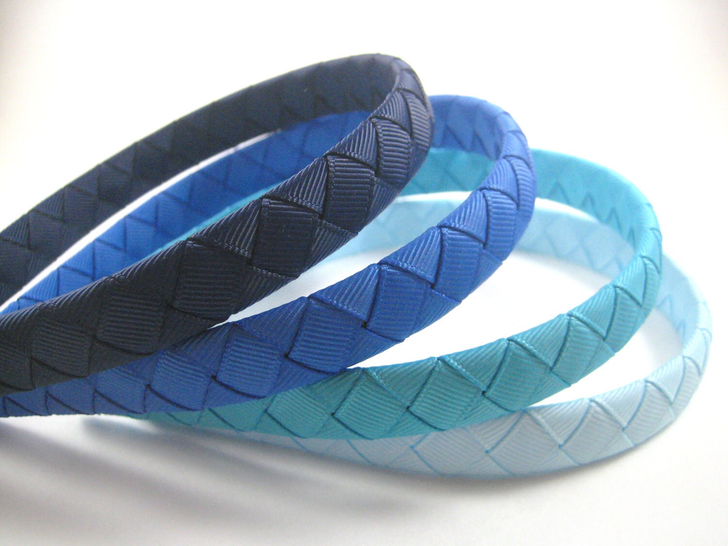 Blue Headband SET Light Blue Navy Blue Turquoise Royal