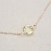 Large Crystal Minimalist Necklace - Clear Jonquil Yellow Channel Crystal - Choker - Delicate Gold Chain