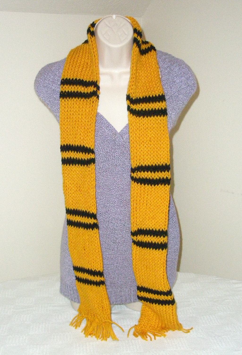 Harry Potter Inspired Hufflepuff Scarf