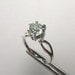 RESERVED FOR MARY H - Charming Genuine Green Amethyst Trillion in Sterling Silver Ring Size 7