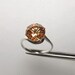 CLEARANCE SALE Absolutely Shimmering Champagne CZ in Sterling Silver Ring Size 8