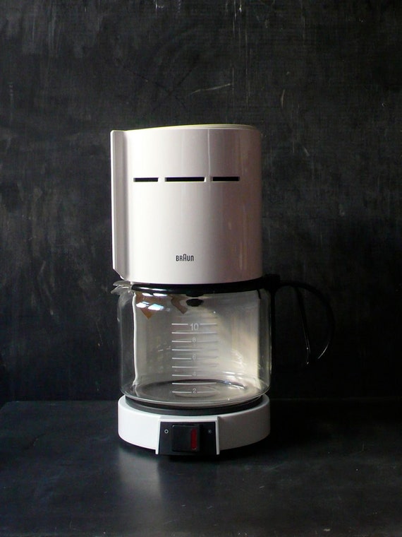 Vintage Braun Coffee maker and matching Coffee grinder.