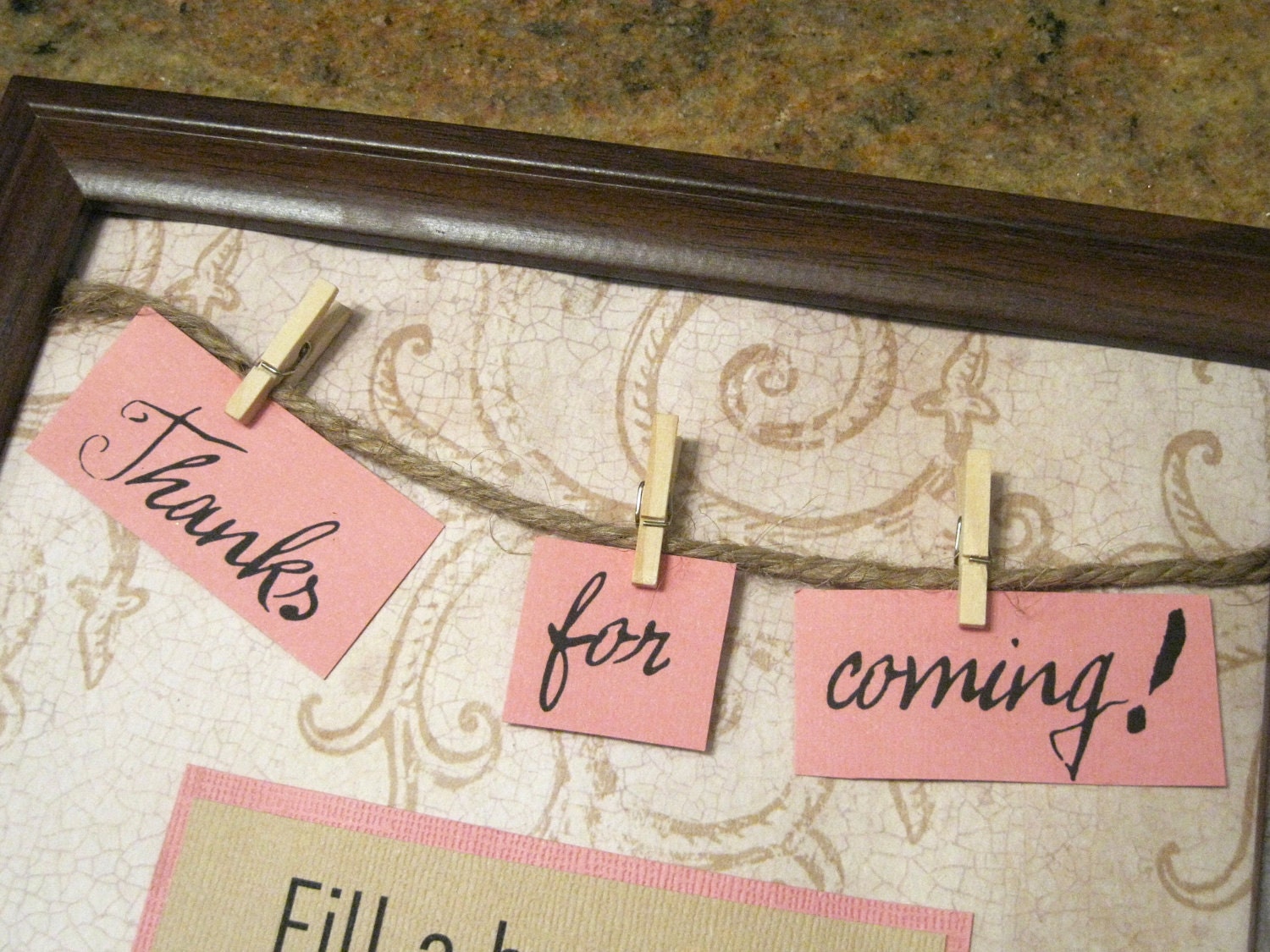 Wedding or Shower Thank You Party Favor Sign