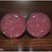 Pink Frosting Glitter Plugs - 0g, 00g, 7/16, 1/2 Inch, 9/16