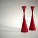 swedish mid-century candle holders
