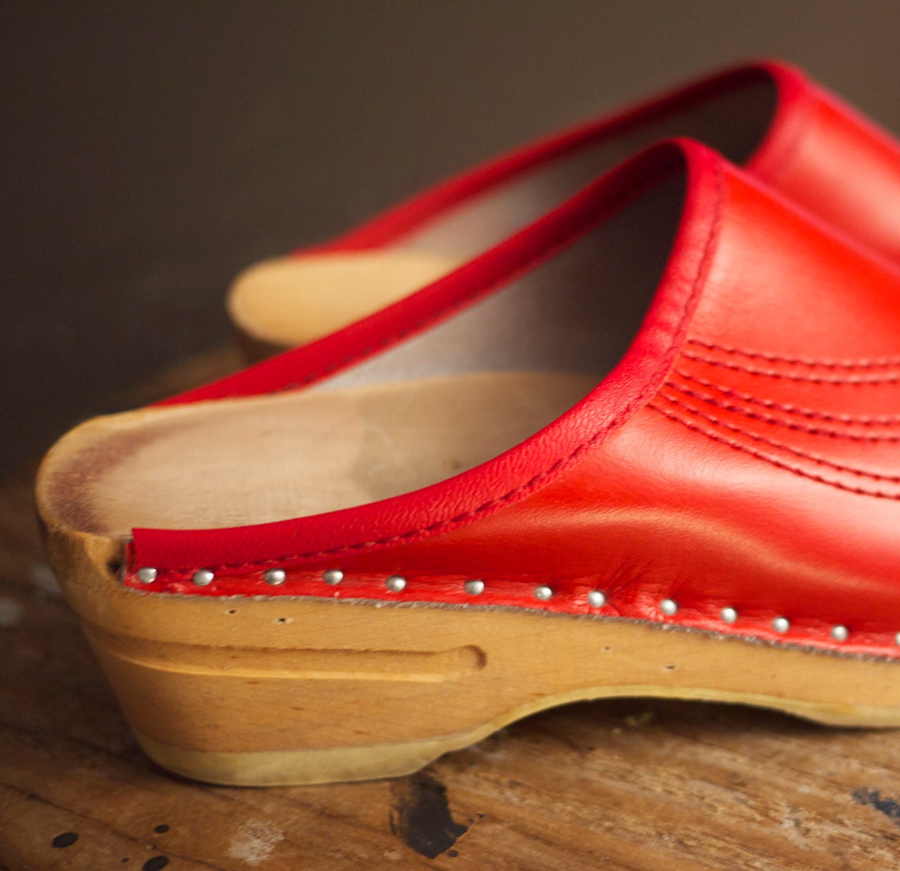 vegan wooden clogs