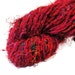 Recycled Sari Silk Yarn Red Maroon