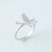 Little Sparrow Adjustable Ring in Silver. Nature Inspired. Whimsical.
