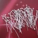 SALE 100 pcs of plated silver ball head pins 18mm