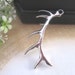 10pcs of Silver plated deer antlers charm 18mmx60mm