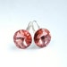 Lovely Swarovski Rivoli crystal earrings with leverback earwires