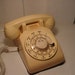 Vintage Cream Colored Rotary Phone