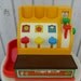Vintage Fisher Price Cash Register 70s Toy Child Cashier