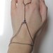Triangle Silver Slave Bracelet, Hand Piece, Hand Jewelry