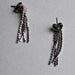 Tiny Chain Earrings - Multiple Silver Chain Strands