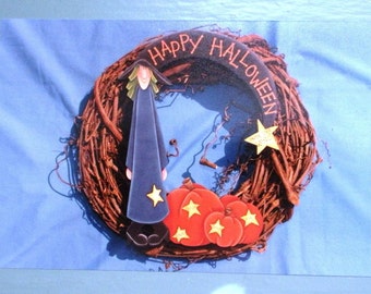 Best Friends Halloween Painting Packet Country Prim Tole Pattern Witchy Patches Folk Art Holiday