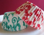 Red & Green Ivy Cupcke Baking Liner Cups Il_170x135