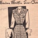1940s Vintage Dress Pattern Marian Martin T 9288 Size 20