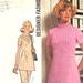 70s A-line Dress or Tunic & Pants Pattern Simplicity 5345 Size 18