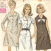 70s A-Line Dress Pattern Simplicity 7477 Size 10