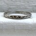 Beautiful Classic Vintage Platinum Diamond Wedding Band