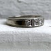 RESERVED - Unique Vintage 14K White Gold Diamond Wedding Band/ Engagement Ring.