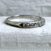 Fabulous Classic Vintage 14K White Gold Diamond Wedding Band - 0.28ct