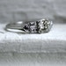 RESERVED - Stunning Vintage Art Deco Platinum Diamond Engagement Ring - 0.95ct.