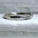 Curved Pave Vintage 10K White Gold Diamond Wedding Band
