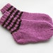 Hand Knitted Wool Socks for Children - Pink