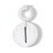 White ooak ceramic necklace / Hand textured ceramic pendant / Ceramic fashion jewelry / Minimal chic necklace / Modern jewelry / Unique