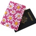Passport Cover, pink, daisy
