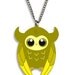 SALE - Little OWLIE - Tomo's little Owlie, Kawaii Necklace Charm