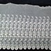Antique embroidered net lace, early 1900's ecru wide lace