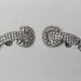 Vintage shoe clips by MUSI - 1960's rhinestone shoe clips